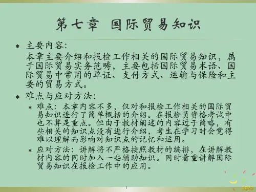 国际贸易基础知识
