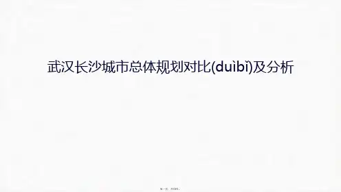 最新武汉长沙城市总体规划对比及分析学习资料精品课件
