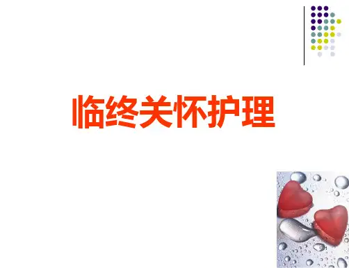 临终关怀护理PPT课件
