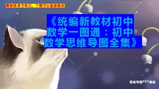《统编新教材初中数学一图通：初中数学思维导图全集》读书笔记PPT模板思维导图下载