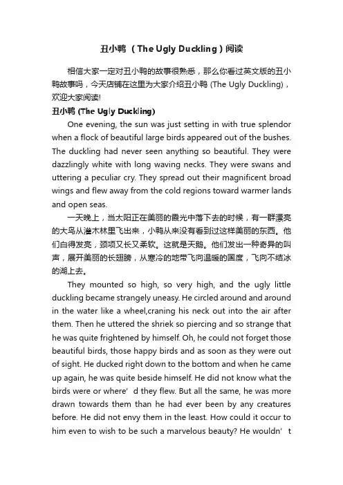 丑小鸭（TheUglyDuckling）阅读