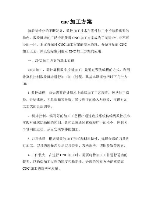 cnc加工方案