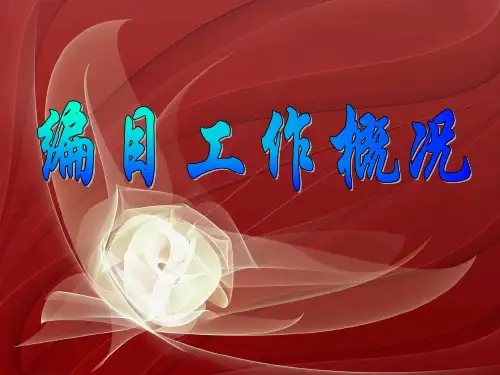 文献编目工作概况