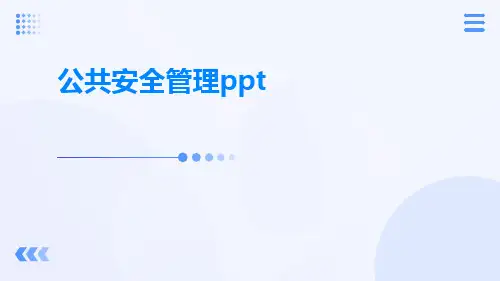 公共安全管理ppt