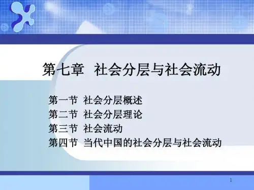 7第七章+社会分层与社会流动