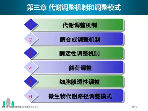 微生物代谢调节机制和调节模式专家讲座