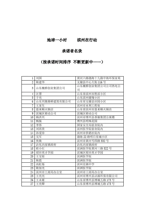 地球一小时