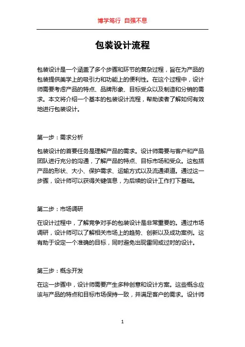 包装设计流程