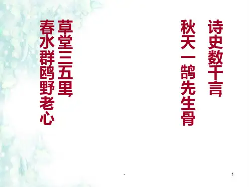 杜甫诗歌专题PPT课件