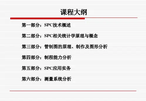 SPC应用技术培训课件