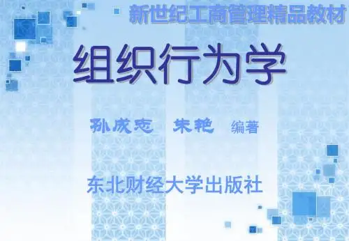 组织行为学概论
