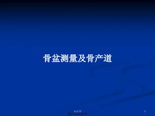 骨盆测量及骨产道PPT教案