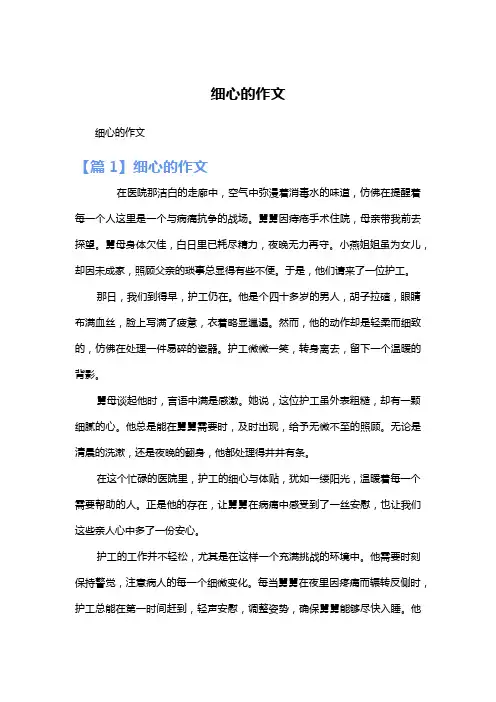 细心的作文