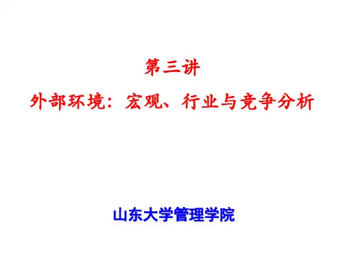 【战略管理】山大战略管理MBA-3