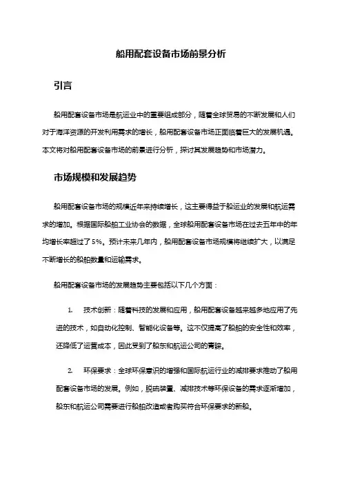 2024年船用配套设备市场前景分析