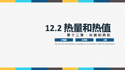 12.2 《热量与热值》(课件)九年级上册物理(沪粤版)