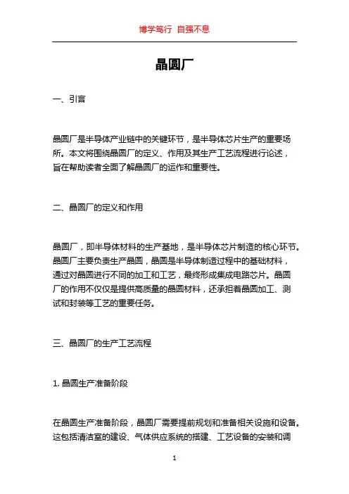 晶圆厂_精品文档