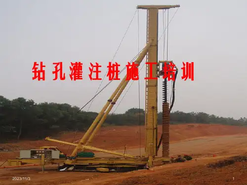 钻孔灌注桩施工培训课件)