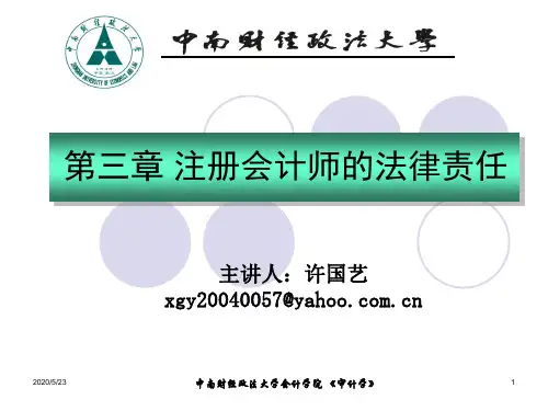 审计学ppt第三章资料