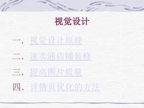 跨境电商实务 项目2 选品与视觉设计