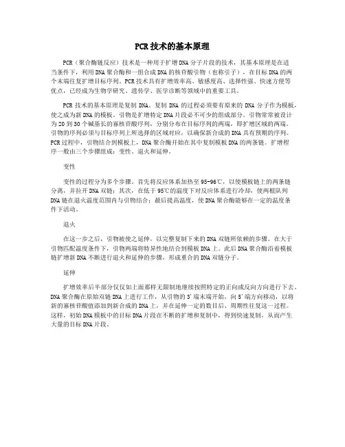 PCR技术的基本原理