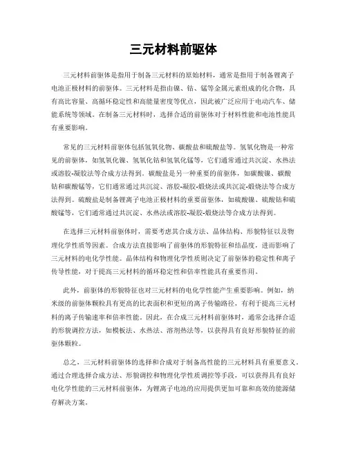 三元材料前驱体