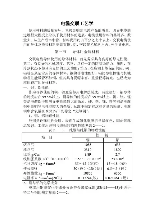 电缆交联工艺学