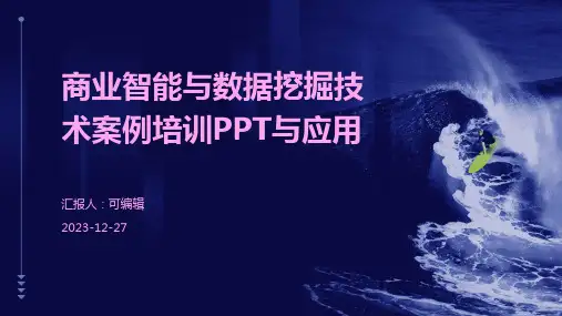 商业智能与数据挖掘技术案例培训ppt与应用