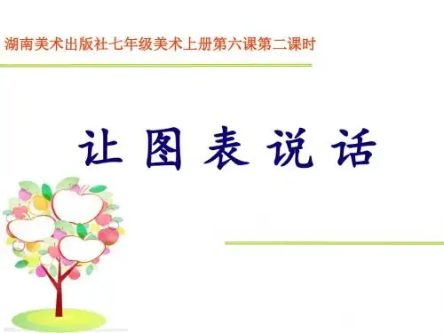 湖南美术出版社七年级美术上册第六课第二课时《让图表说话》课件