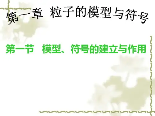 第一节模型、符号的建立与作用PPT课件(初中科学)