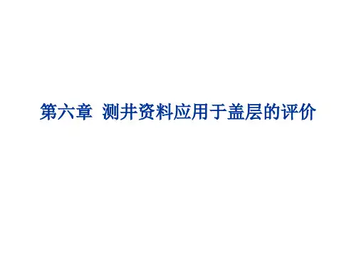 测井地质学-6盖层的评价