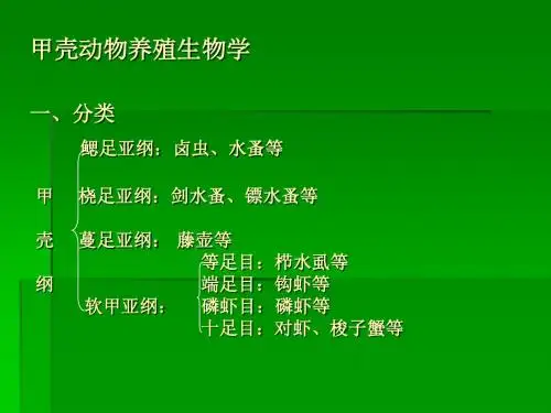 对虾养殖生物学01(形态学)