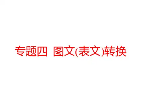 高考语文一轮复习课件图文表文转换