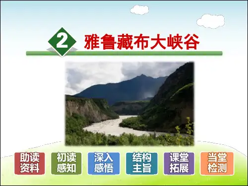 人教部编版四年级语文上册每课详解：第1单元第2课 雅鲁藏布大峡谷