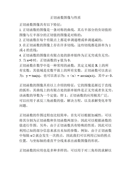 正切函数图像与性质