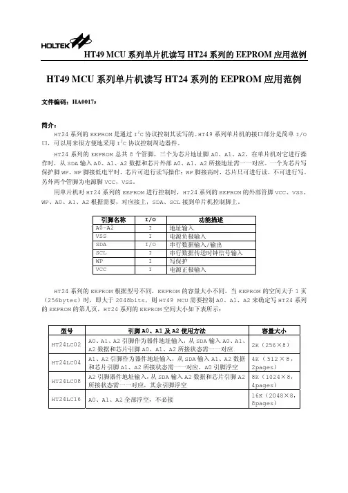 24C02读写程序