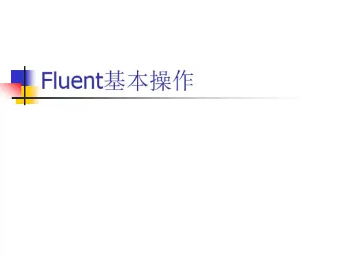 2.Fluent基本操作演示