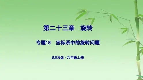 秋人教版九级上册数学专题课件：专题坐标系中的旋转问题(共5张PPT)