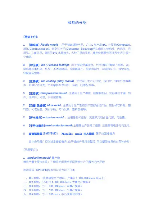 模具种类