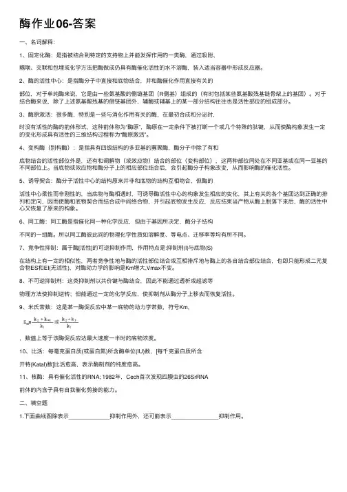 酶作业06-答案