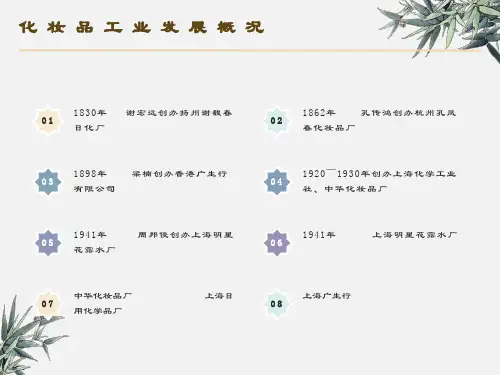 医学院化妆品原料课程