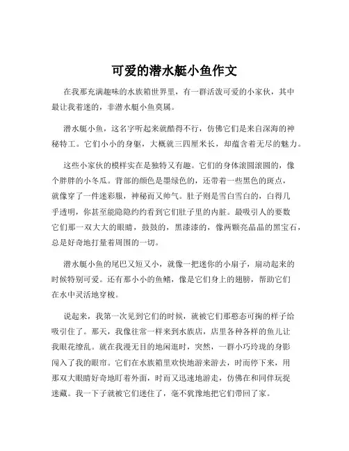 可爱的潜水艇小鱼作文