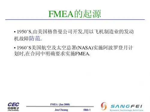FMEA-失效模式与效应分析(1)