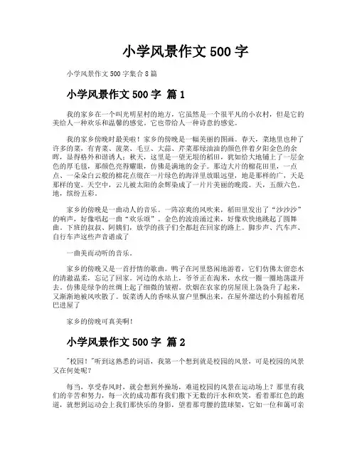 小学风景作文500字