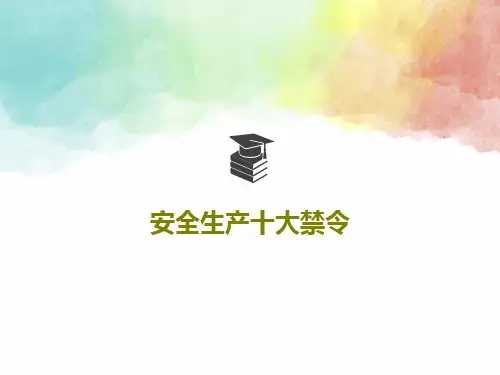 安全生产十大禁令24页PPT