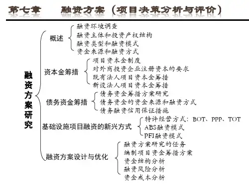 第七章-融资方案研究
