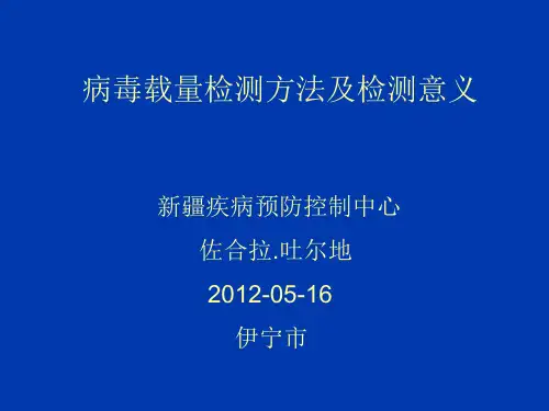 病毒载量检测方法及其意义