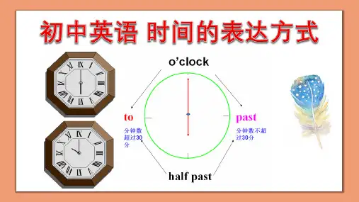 初中英语语法 时间的表达方式课件