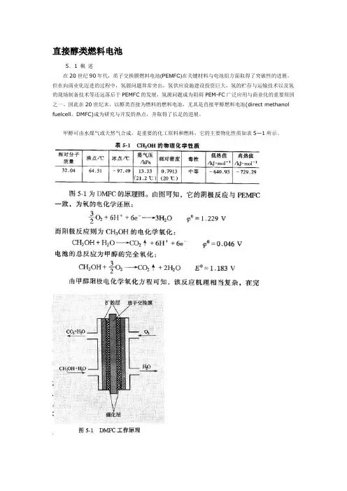 直接醇类燃料电池