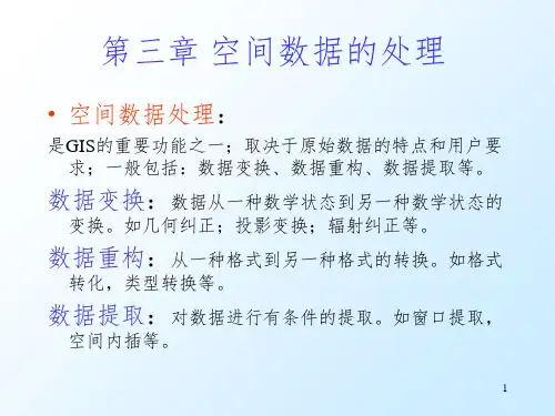 空间数据的处理PPT课件